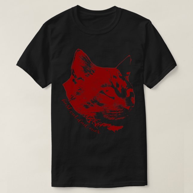 Camiseta el mejor gato papá siempre divertido gato cara vin (Diseño del anverso)