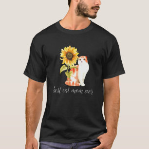 Camiseta El mejor gato que mamá jamás ha cazado al girasol