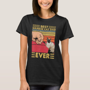 Camiseta El mejor gato siamés del mundo del atardecer