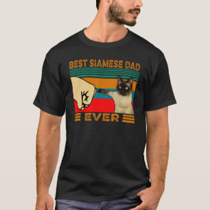 Camiseta El mejor gato siamés mejor viejo del mundo