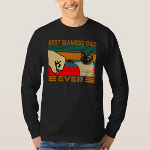 Camiseta El mejor gato siamés mejor viejo del mundo