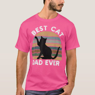 Camiseta El mejor gato viejo padre    del gato negro amante