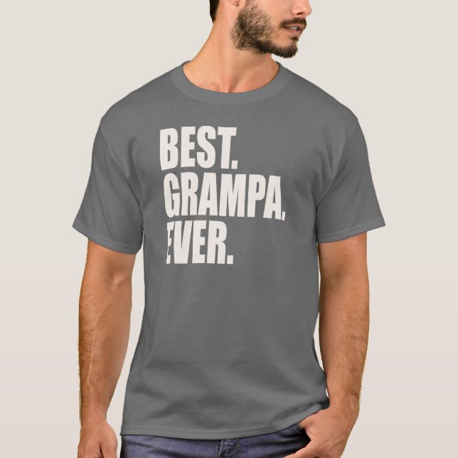 Camiseta El mejor. Grampa. Nunca (Anverso)