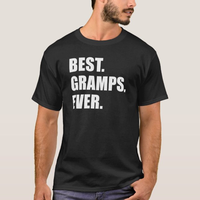 Camiseta El mejor Gramps nunca (EN OSCURIDAD) (Anverso)