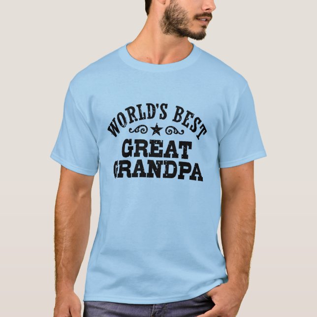 Camiseta El mejor gran abuelo del mundo (Anverso)