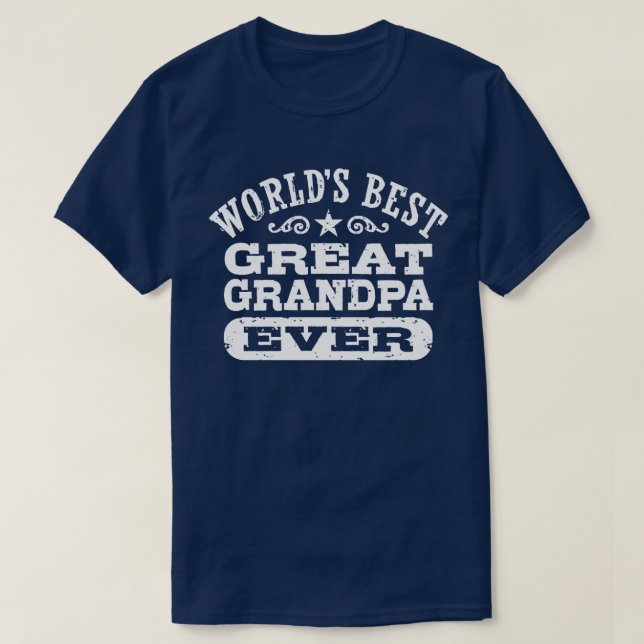 Camiseta El mejor gran abuelo del mundo (Diseño del anverso)