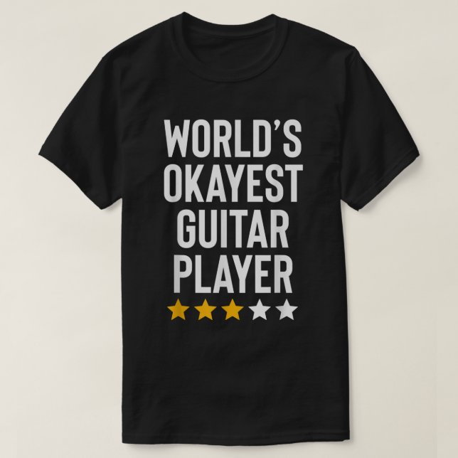 Camiseta El mejor guitarrista del mundo es la música divert (Diseño del anverso)