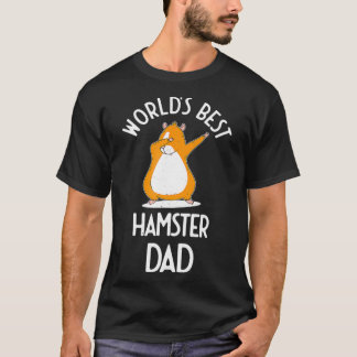Camiseta El mejor hámster papá Dabbing Funny diciendo Hammy