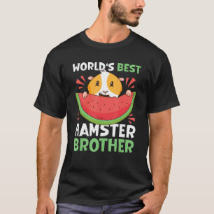 Camiseta El mejor hermano de Hamster del mundo con un hámst