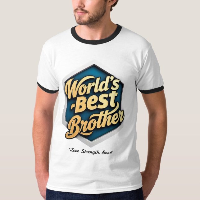 Camiseta "El mejor hermano del mundo" (Anverso)