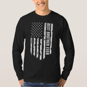 Camiseta El mejor hermano menor de la adolescencia bandera