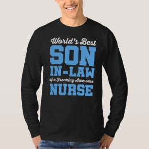Camiseta El mejor hijo de enfermería del mundo en derecho d