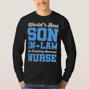 Camiseta El mejor hijo de enfermería del mundo en derecho d