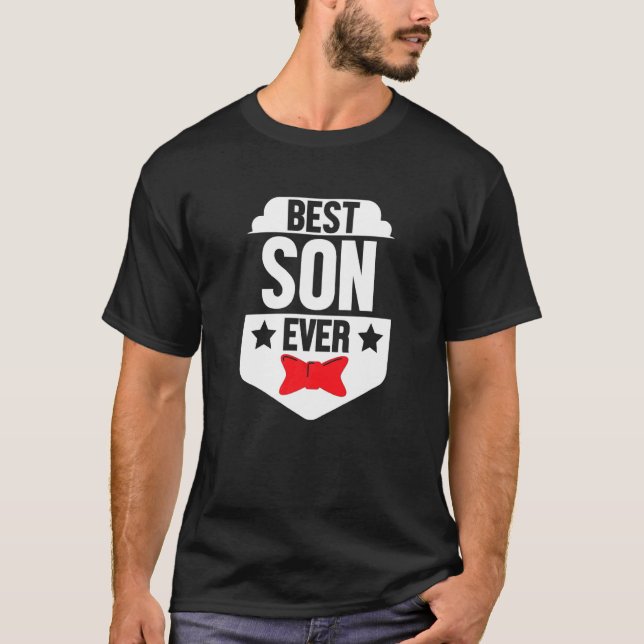 Camiseta El mejor hijo de la familia hermano papá mamá papá (Anverso)