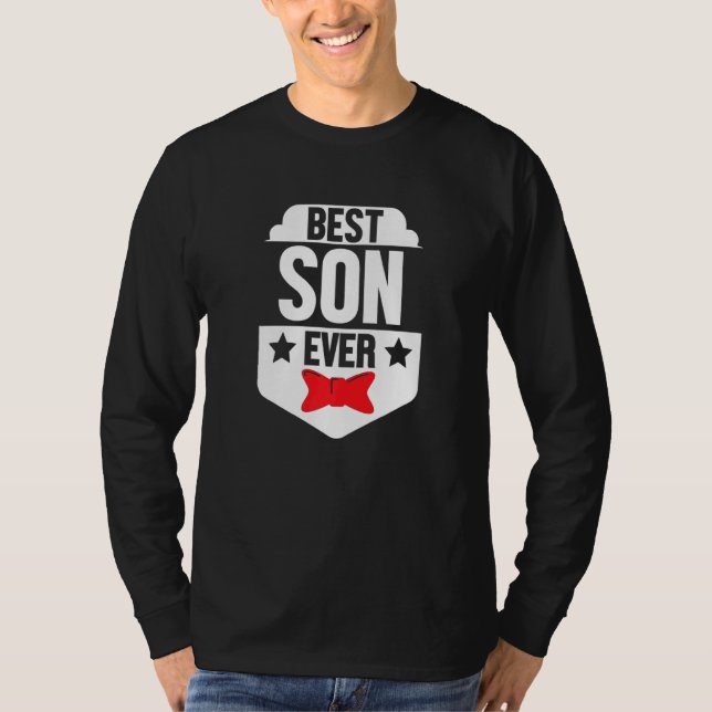 Camiseta El mejor hijo de la familia hermano papá mamá papá (Anverso)
