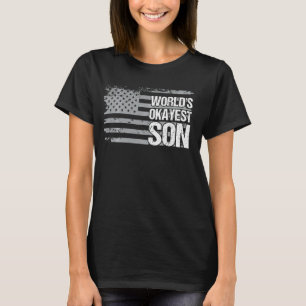 Camiseta El Mejor Hijo Del Mundo Es La Bandera Estadouniden