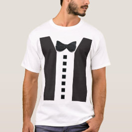 Camiseta El mejor hombre gracioso Tuxedo 🎩 Minimalista ele