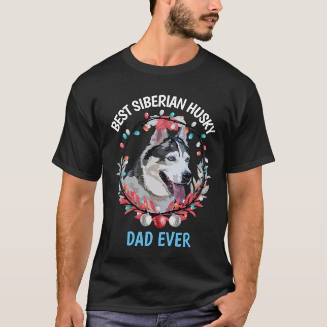 Camiseta El mejor Husky Husky Padre Siberiano (Anverso)