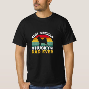 Camiseta El mejor Husky Husky Padre Siberiano, tributo al D