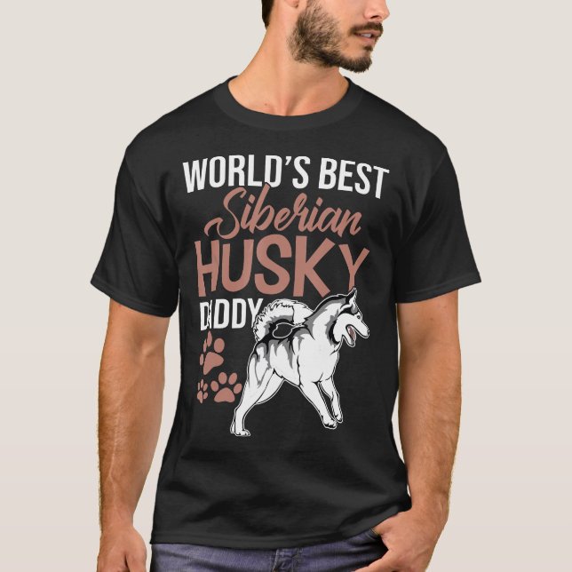 Camiseta El mejor Husky Husky Papi Husky del Mundo (Anverso)
