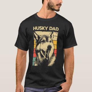 Camiseta El mejor Husky para papá hombres Siberian Husky ma