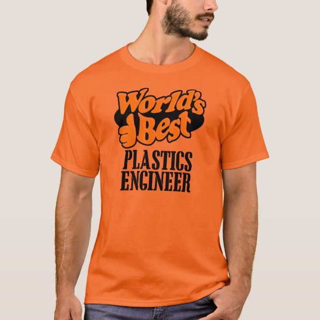 CAMISETA EL MEJOR INGENIERO DE LOS PLÁSTICOS DEL MUNDO (Anverso)