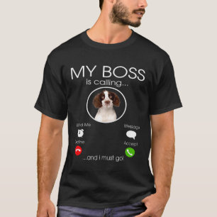 Camiseta El Mejor Inglés Springer Spaniel Llama Y Yo Mus
