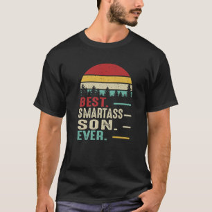 Camiseta El mejor inteligente hijo siempre divertido retro 