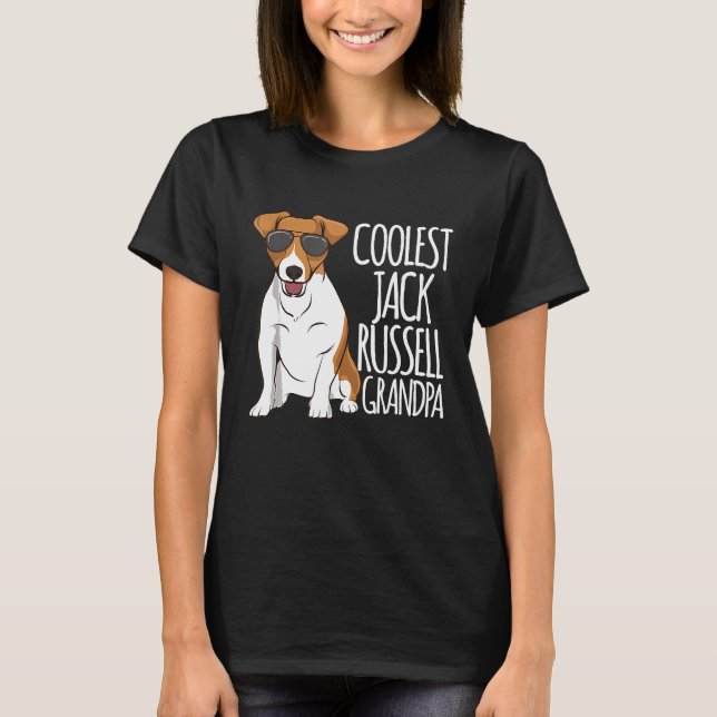 Camiseta El mejor Jack Russel Abuelo Jack Russell Terrier D (Anverso)