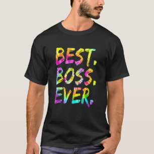 Camiseta El mejor jefe de la historia de Tie Dye Hombres
