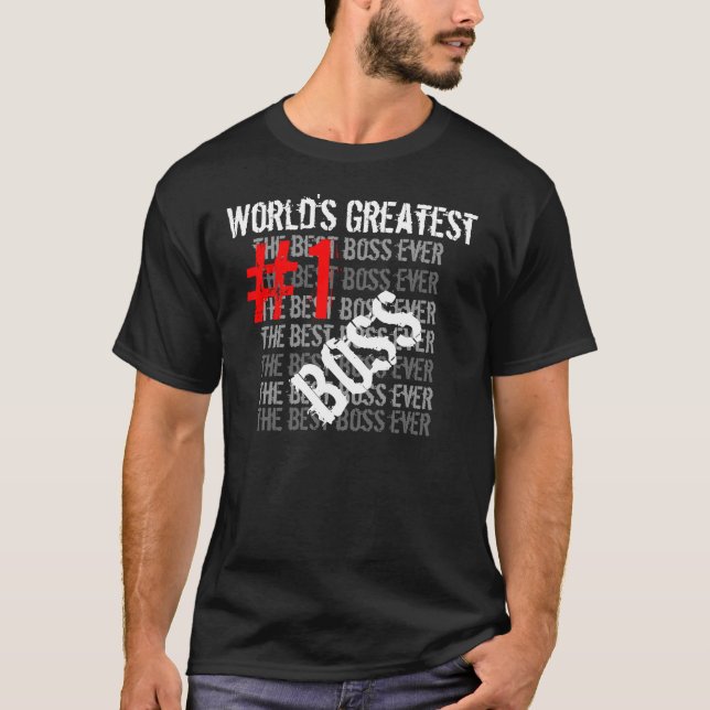 Camiseta El mejor jefe del mundo (Anverso)