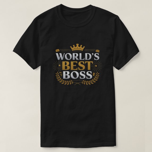 Camiseta el mejor jefe del mundo (Diseño del anverso)