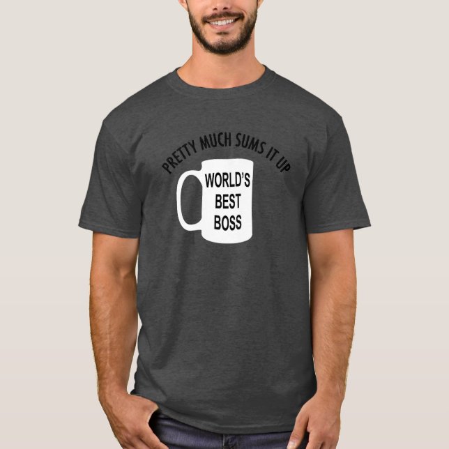 Camiseta El mejor jefe del mundo (Anverso)
