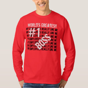 Camiseta El mejor jefe del mundo, el mejor jefe V005