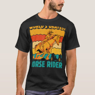 Camiseta El mejor jinete de caballos del mundo diciendo cab