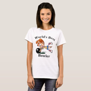 Camiseta El mejor jugador de bolos del mundo