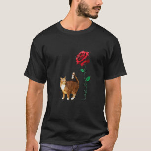 Camiseta El mejor Mamá para el gato rojo rosa curioso