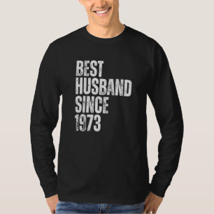 Camiseta El Mejor Marido Desde 1973 Vintage Aniversario de