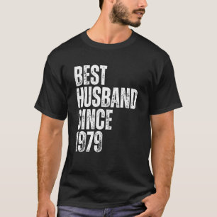 Camiseta El Mejor Marido Desde 1979 Vintage Aniversario de