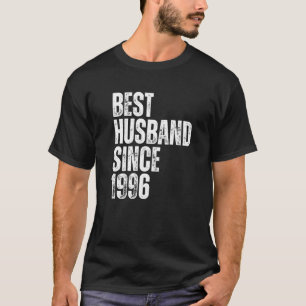 Camiseta El Mejor Marido Desde 1996 Vintage Bodas Aniversar