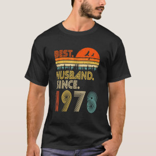 Camiseta El mejor marido desde el 44º aniversario de los Bo