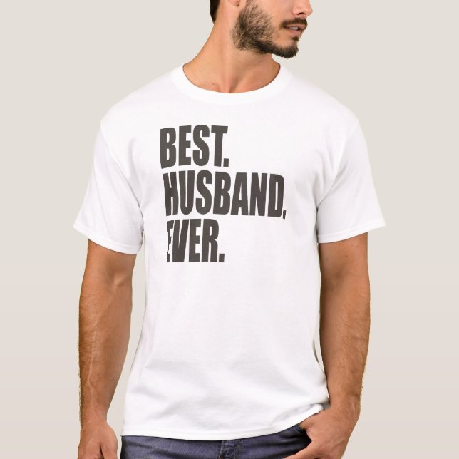 Camiseta El mejor. Marido. Nunca (Anverso)
