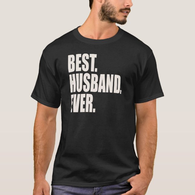 Camiseta El mejor. Marido. Nunca (Anverso)
