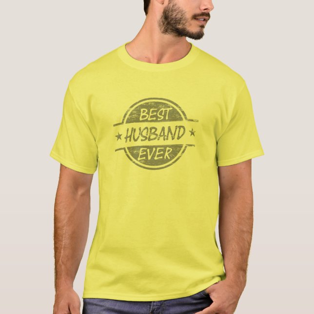 Camiseta El mejor marido siempre gris (Anverso)