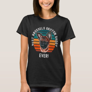 Camiseta El mejor Mascota del Griffon de Bruselas papá del