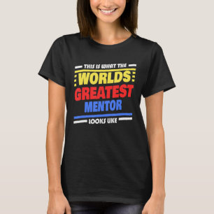 Camiseta El mejor mentor del mundo que dice mentor