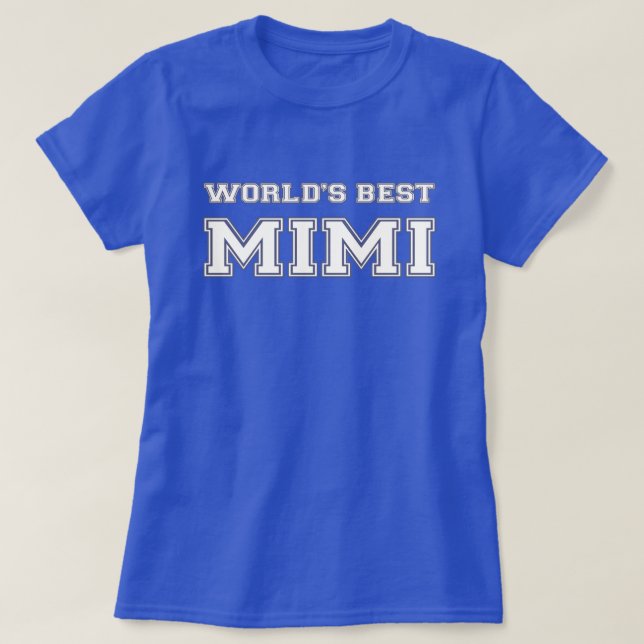 Camiseta El mejor Mimi del mundo (Diseño del anverso)
