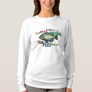 Camiseta El Mejor Momento Para Ir A Pescar