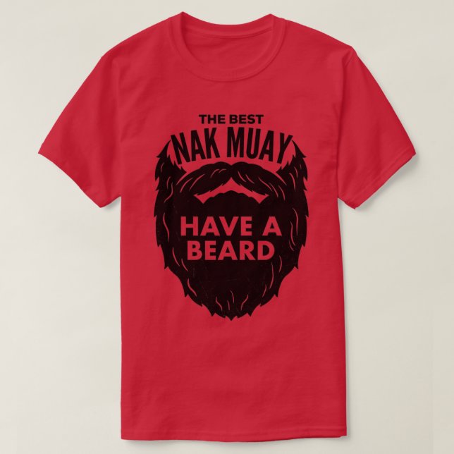 Camiseta El mejor nak muay tiene barba (Diseño del anverso)