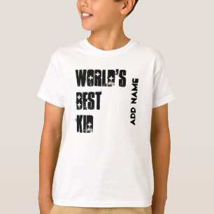 Camiseta El mejor niño W1538 blanco y negro conocido de